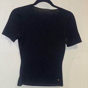 RENA LANGE Navy Wool T Shirt